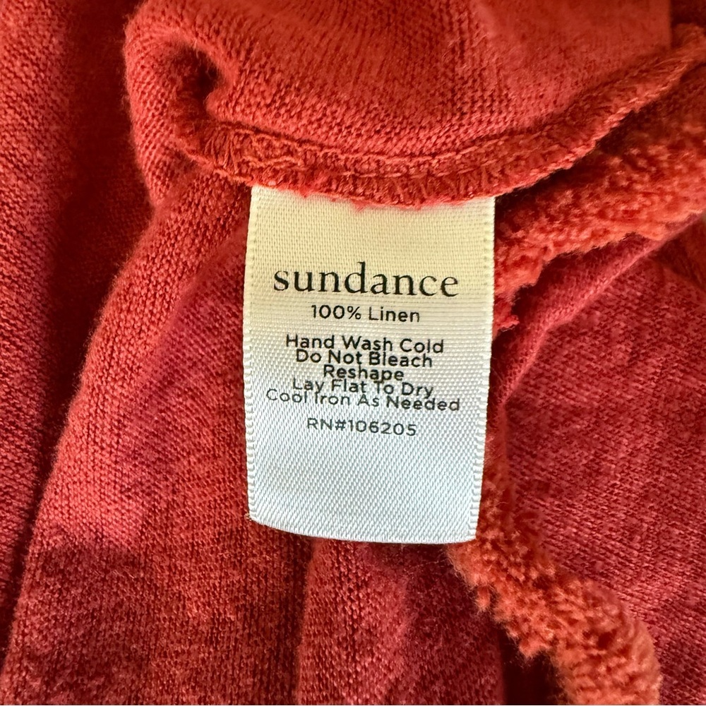 Sundance  Ariane 100% Linen Long Line Dolman Sleeve Tunic Top Size‎ Medium - Picture 11 of 11
